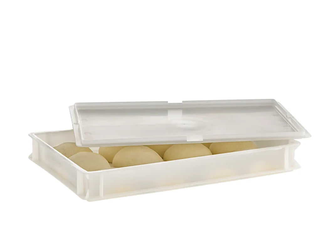  APS Teigbehälter - Pizzaballenbox, Stapelbar, Fassungsvermögen 14 Liter, Innenmaß 56,5 X 36,5 Cm, Zum Professionellen Frischhalten Und Gären Von Teigballen