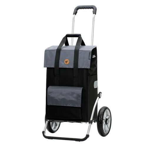  Andersen Royal Shopper Alu Klappbar Mit Kugellagerrad Ø 25 Cm Und 43 Liter Tasche Vektor Grau Mit Kühlfach