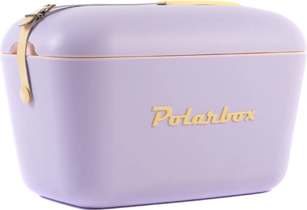  Kühlbox | Passive Kühlbox | Kühltaschen Polar In Retro Vintage Design Aus Kunststoff Mit Polystyrol (Airpop) Thermische Isolierung, 20L In Lila