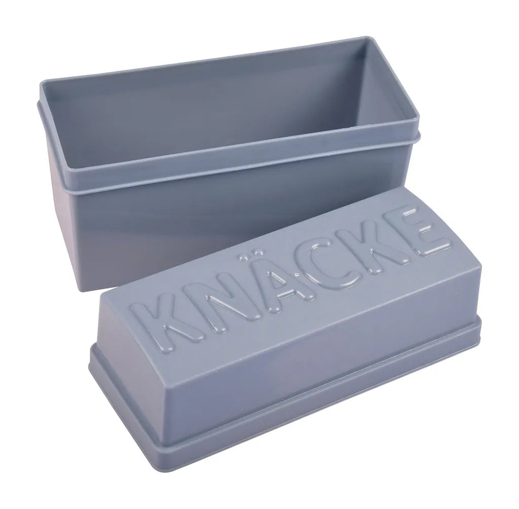  Knäckebrotbox Brotbox Knäckebrot Box Brotdose Aufbewahrungsbox Vorratsdose , Farbe:hellgrau