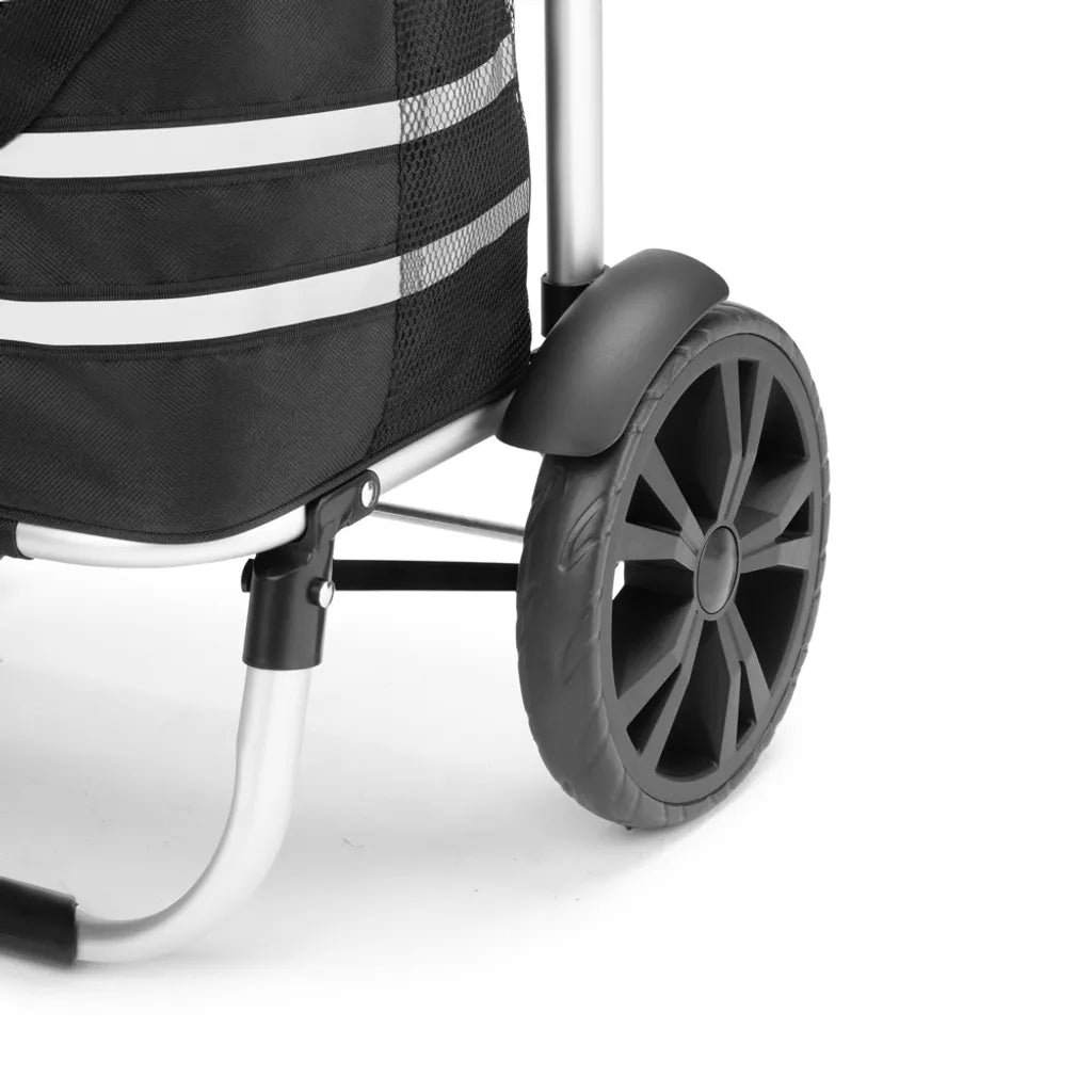  Monzana 2in1 Einkaufstrolley 56L Bis 50 Kg Klappbar Abnehmbare Tasche Handwagen Einkaufswagen Einkaufshilfe Roller, Farbe:schwarz