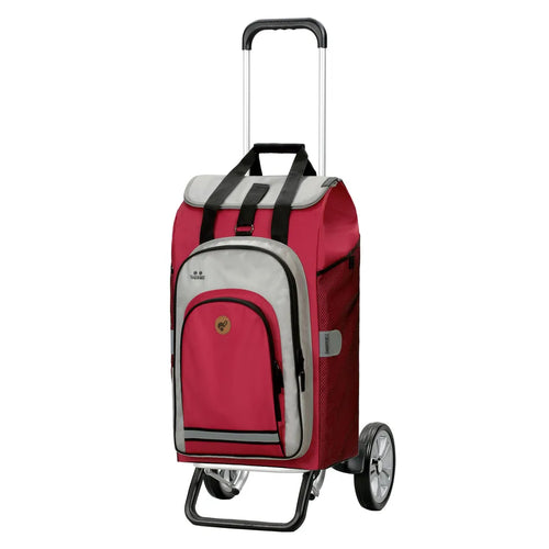  Andersen Shopper Alu Star Höhenverstellbar Mit Rad Ø 20cm Und 62 Liter Tasche Hydro 2.0 Rot Mit Kühlfach