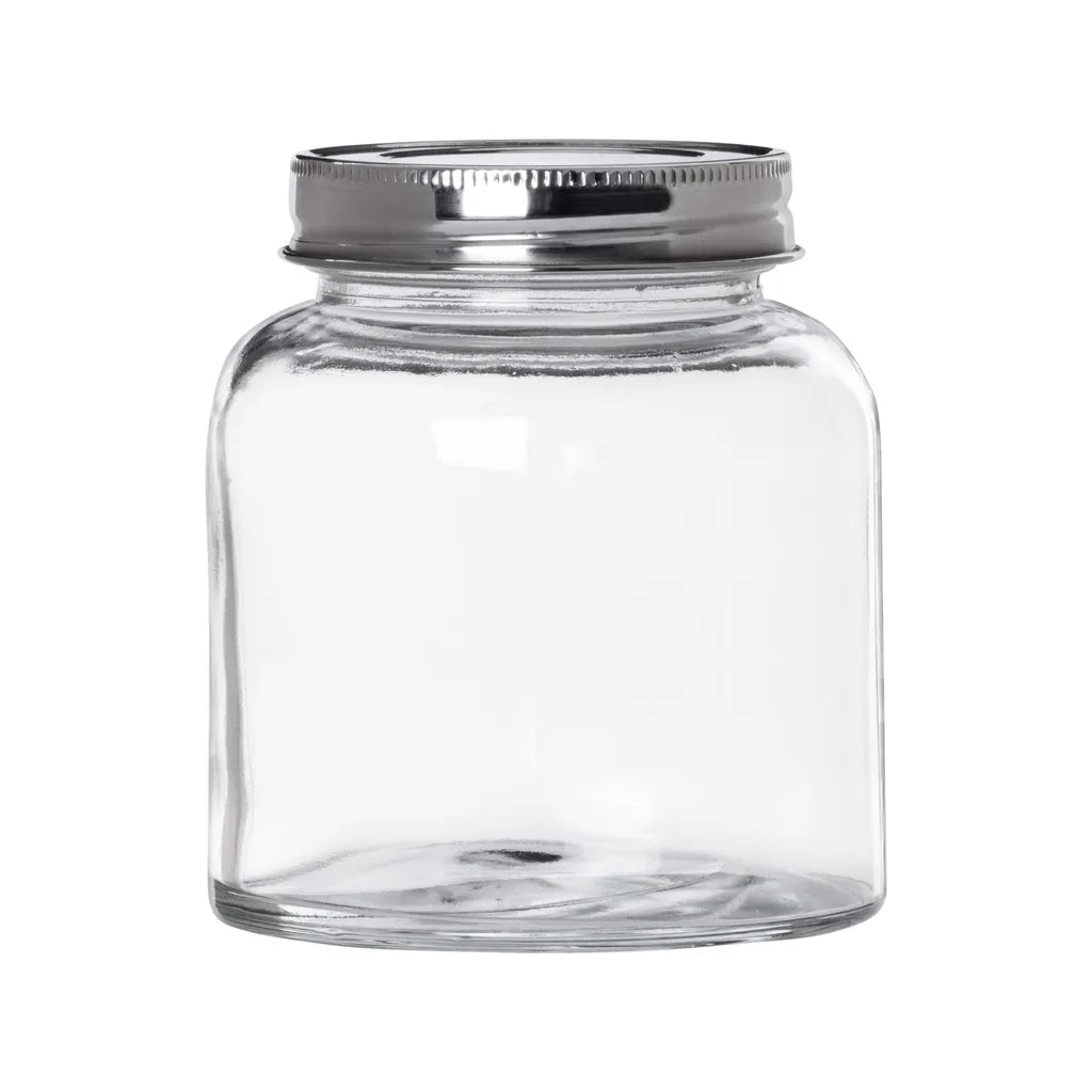  8-tlg. Vorrats-Gläserset Doria 520 Ml + 320 Ml Gewürzglas Mit Schraub-Deckel Silber Gläser