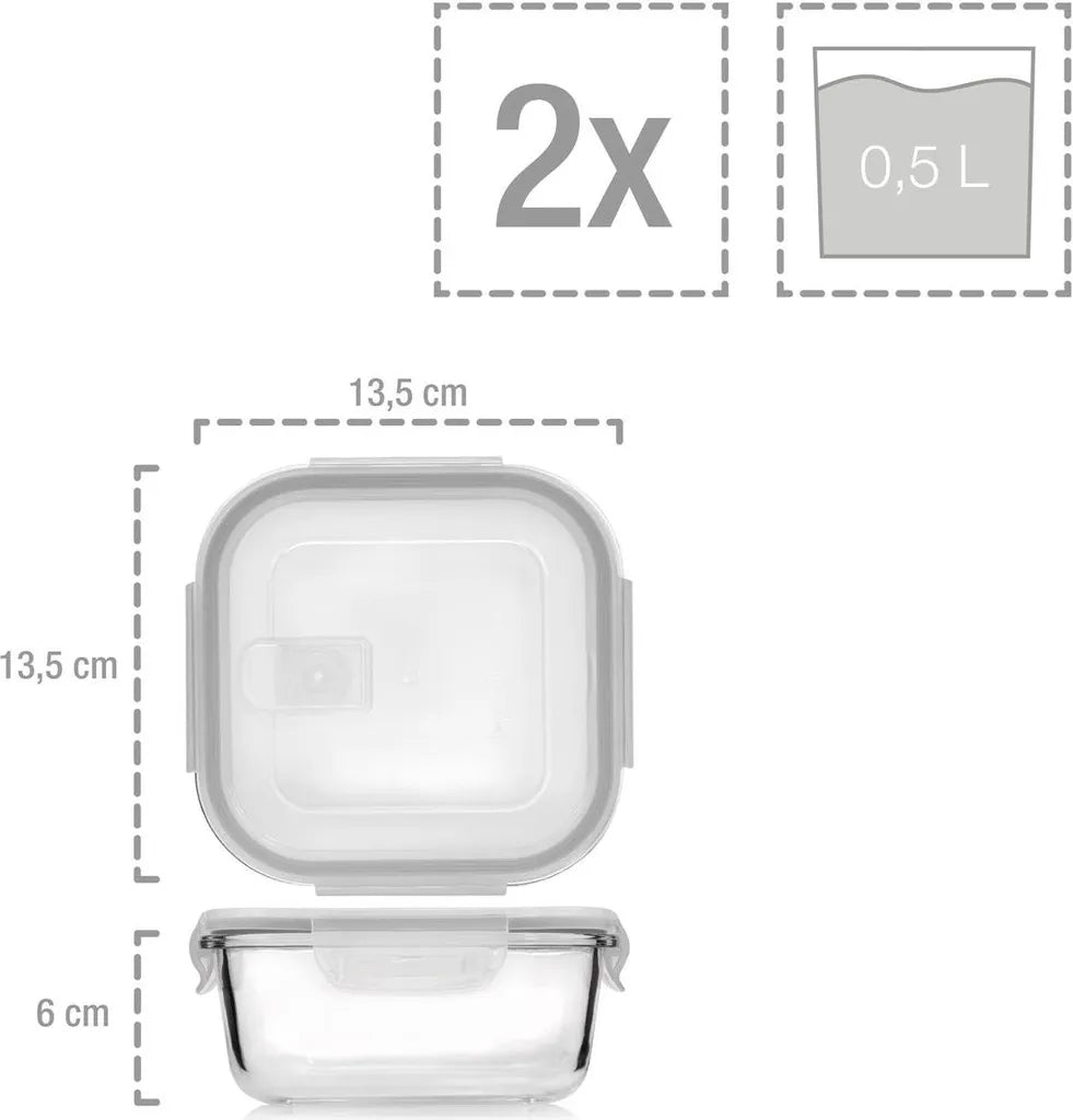  Sänger Frischhaltedosen Set Aus Glas 12er Set