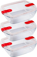 Pyrex Glasbehälter Mit Deckel Cook & Heat 3-teilig