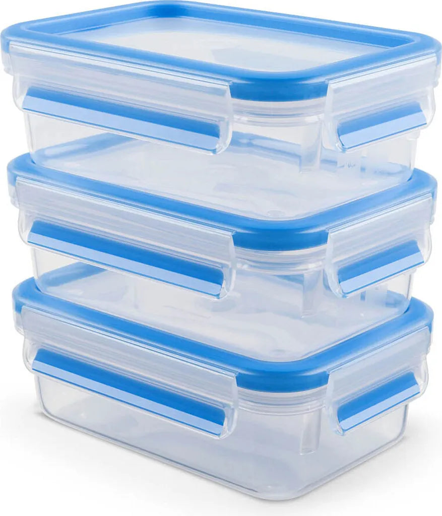  Emsa Clip & Close 3Er Set Frischhaltedosen, 3 X 1,00 L, 508558