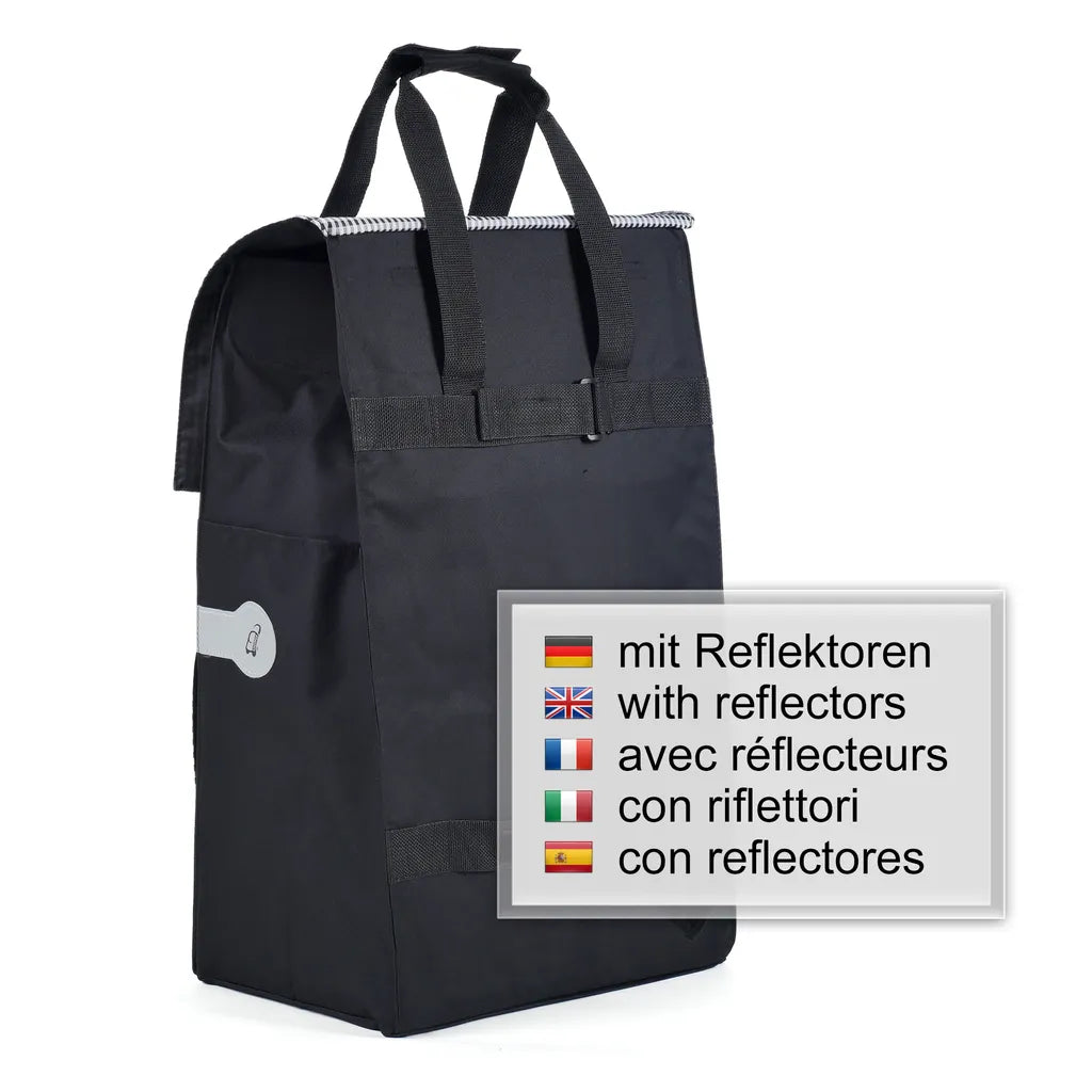  Andersen Shopper Quattro Klappbar Mit 4 Rädern Und 54 Liter Tasche Milla Schwarz