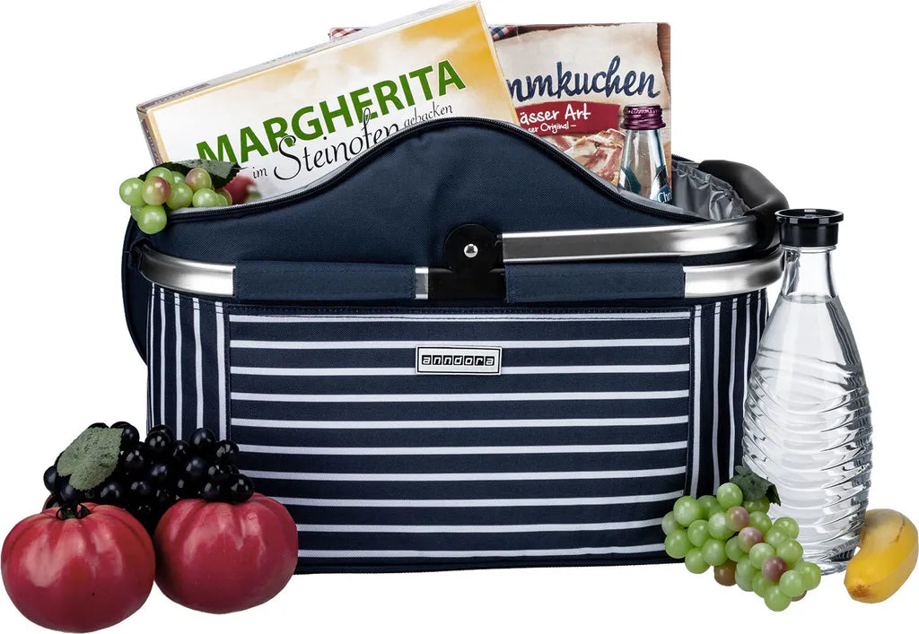  Kühlkorb 25 Liter Blau Weiß - Navy