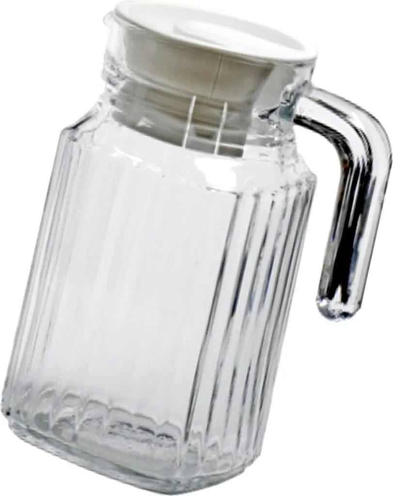  Esmeyer Arcoroc Glaskrug "Quadro" Mit Deckel 0,5 Liter