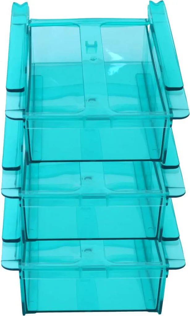  GOURMETmaxx Klemm-Schublade Für Kühlschrank, 3er-Set Schublade Klemm Kühlschrank GOURMETmaxx Zusatzfach Gemüsefach 3er-Set Ordnung