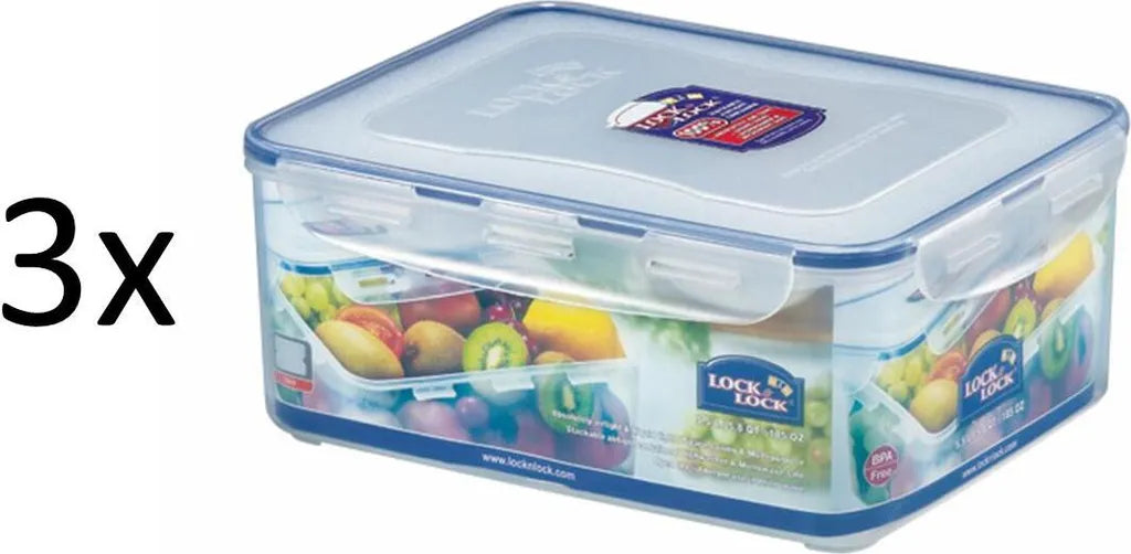  Lock & Lock 3er Set Multifunktionsbox 5,5 Liter Frischhaltedose HPL836 X 3