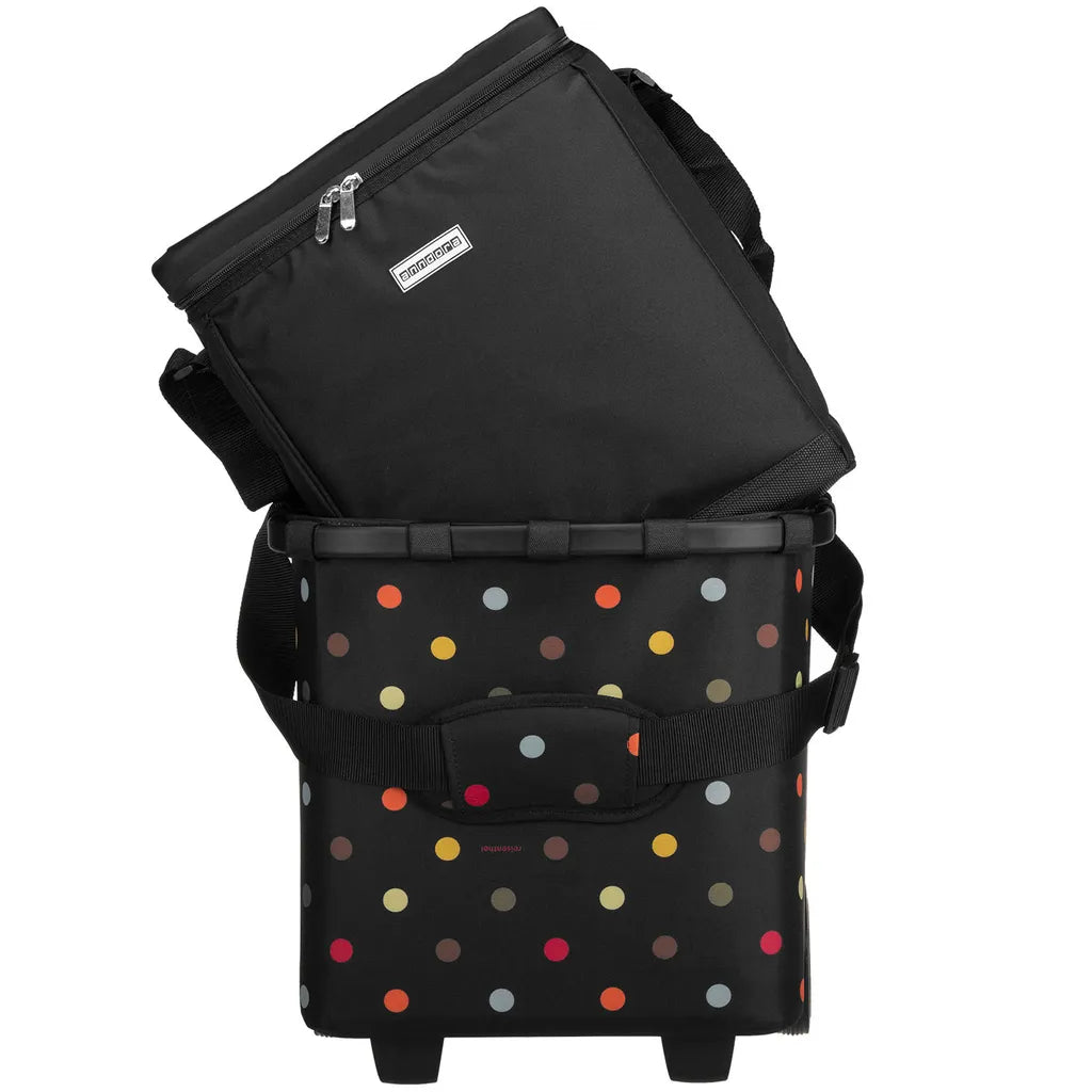  Reisenthel Carrycruiser Black Dots + Cover + Anndora Kühlbox 32 L Schwarz - Schwarz-gepunktet