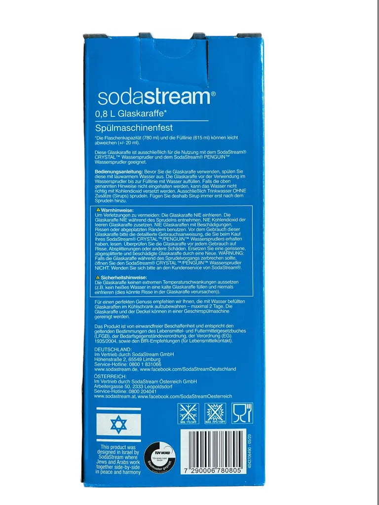  SodaStream Glaskaraffe Mit Schraubverschluss