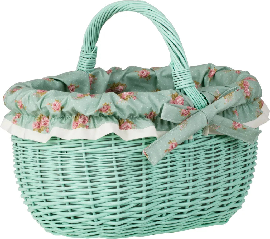  Einkaufskorb / Geschenkkorb Aus Weide, Mint