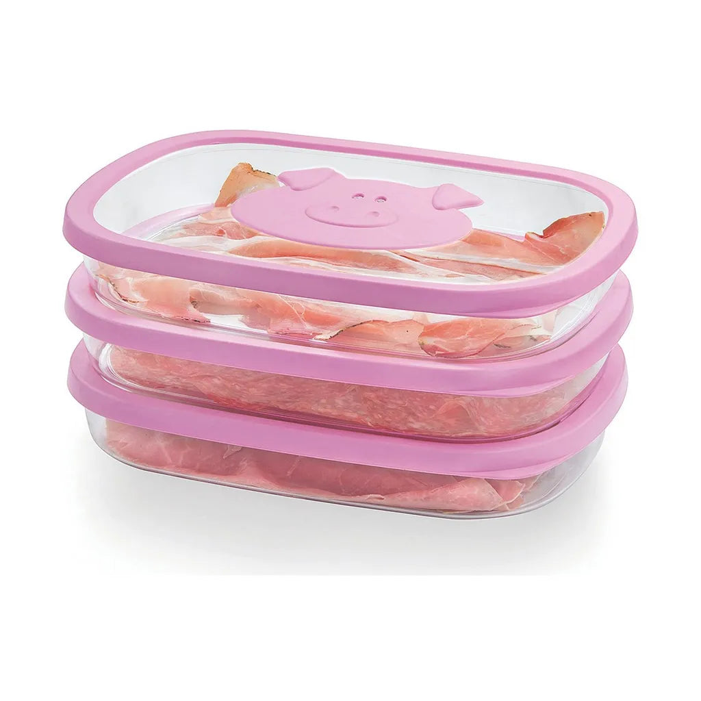  Snips Cold Meat Saver, Box, Rechteckig, 1,5 L, Pink, Transparent, Polypropylen (PP), Gummi, Styrol-Acrylnitril (SAN), -18 °C