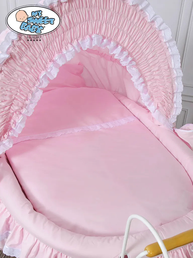  Stubenwagen Set Mit Ausstattung Rosa Für Mädchen Nostalgiestubenwagen Komplett KleinBaby