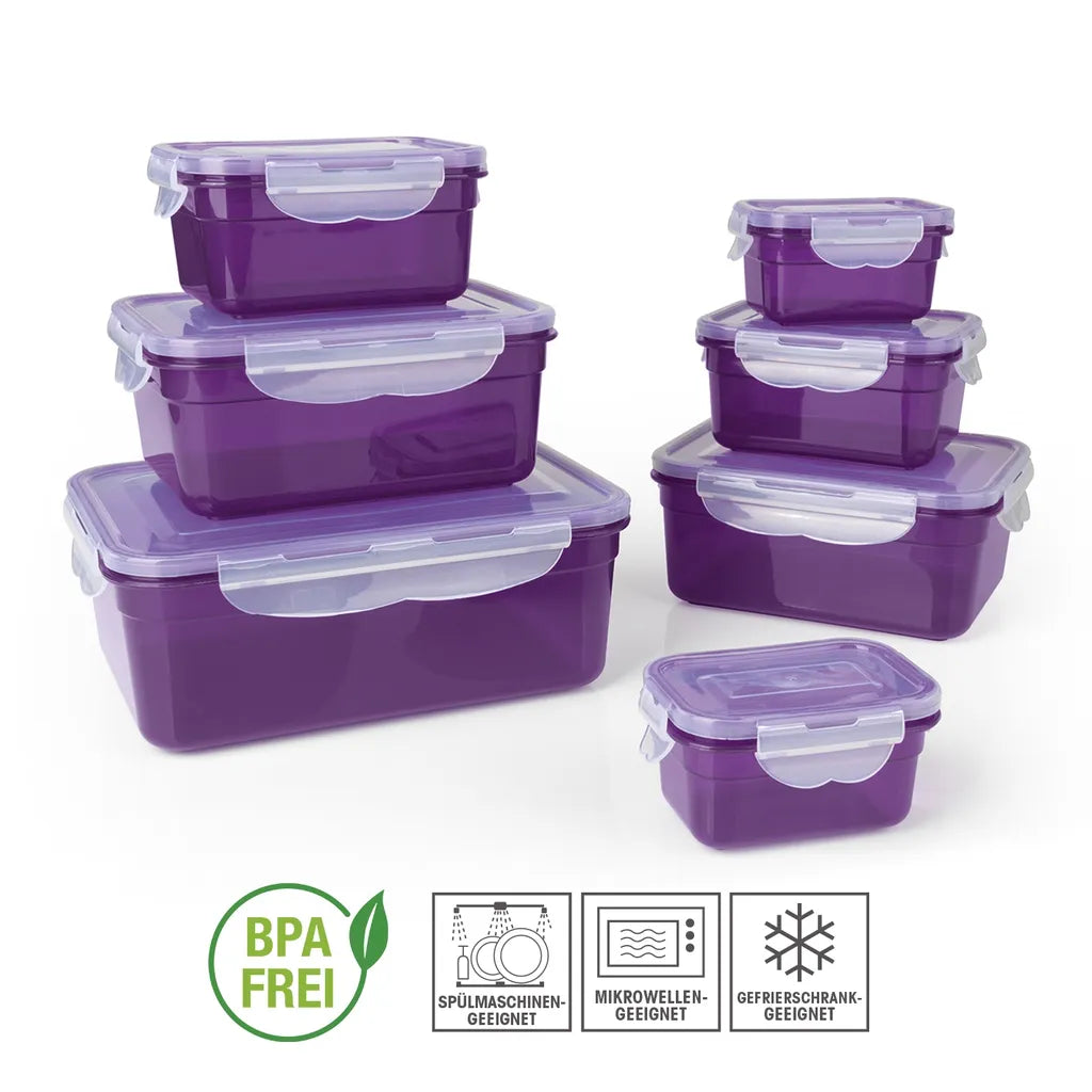  Maxxworld Frischhaltedosen Klick-it 14tl Plastik Brotdose Lunchbox Aufbewahrung Mikrowelle