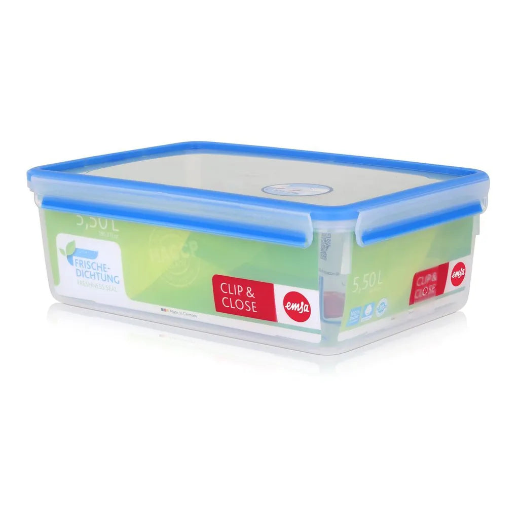  Emsa Frischhaltedose CLIP & CLOSE 5,50 Liter Transparent