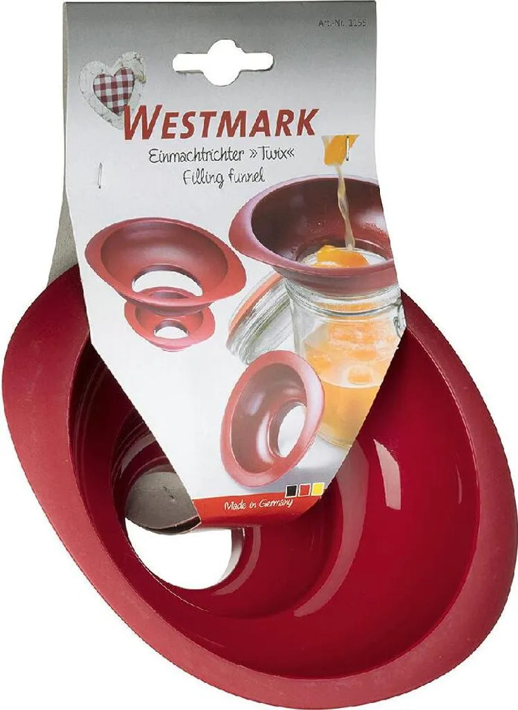  Westmark 1155 2270 Einmachtrichter 'Twix', Rot, 2-teilig (1 Set)