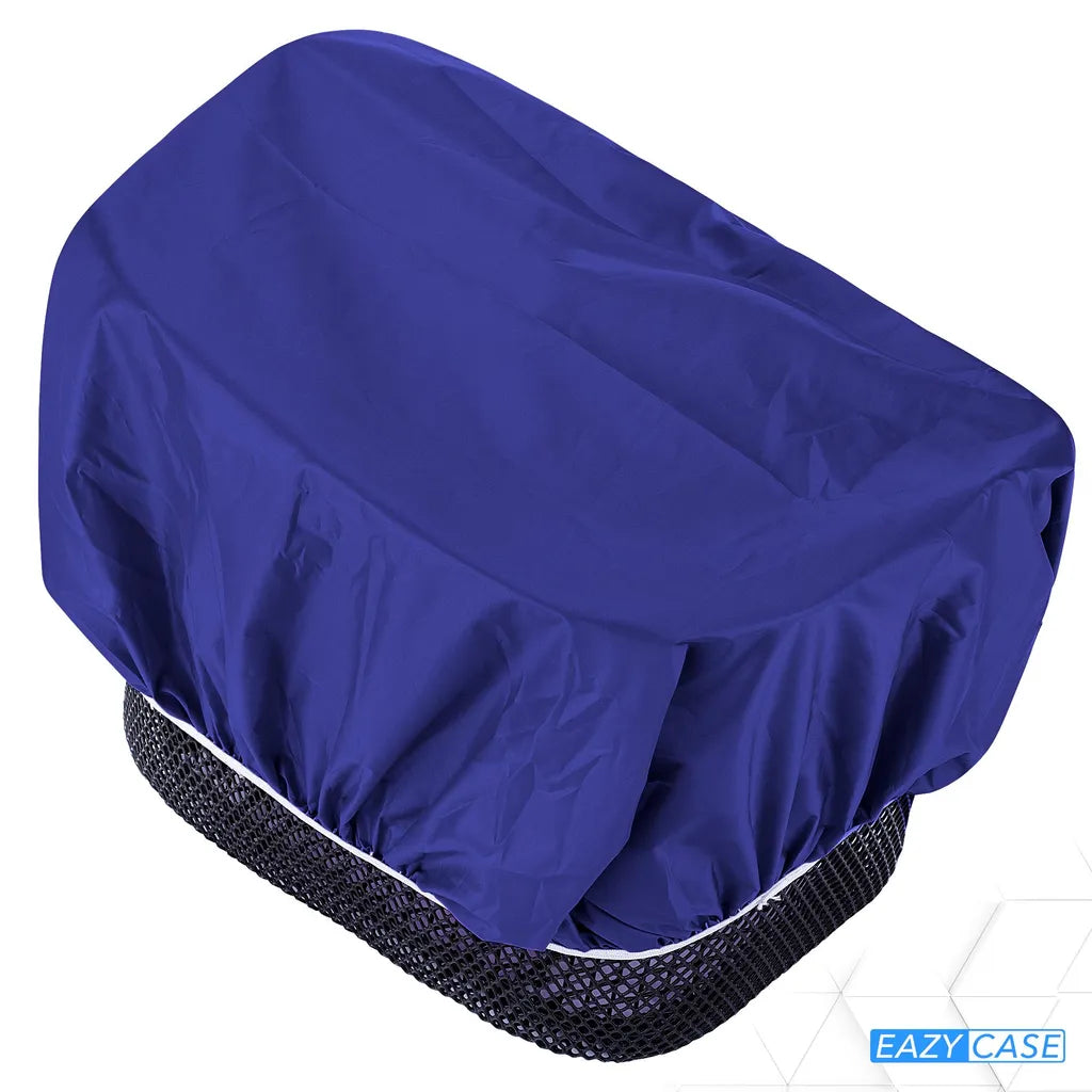  EAZY CASE Fahrradkorb Regenschutz, Wasserfester Korbüberzug, Schutzhülle, Korbabdeckung Wasserabweisend, Regenüberzug Für Fahrradkorb Elastisch, Schutzhaube Für Regen, Dunkelblau, Blau