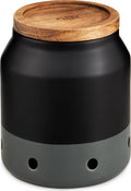  Cole & Mason Knoblauch Aufbewahrung Elmdon Aus Keramik Schwarz One Size