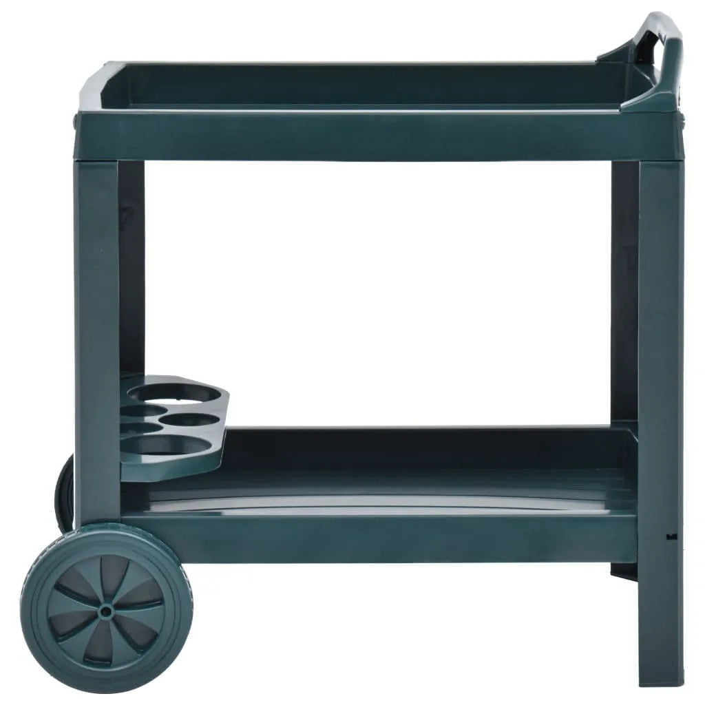  VidaXL Getränkewagen Grün 69×53×72 Cm Kunststoff