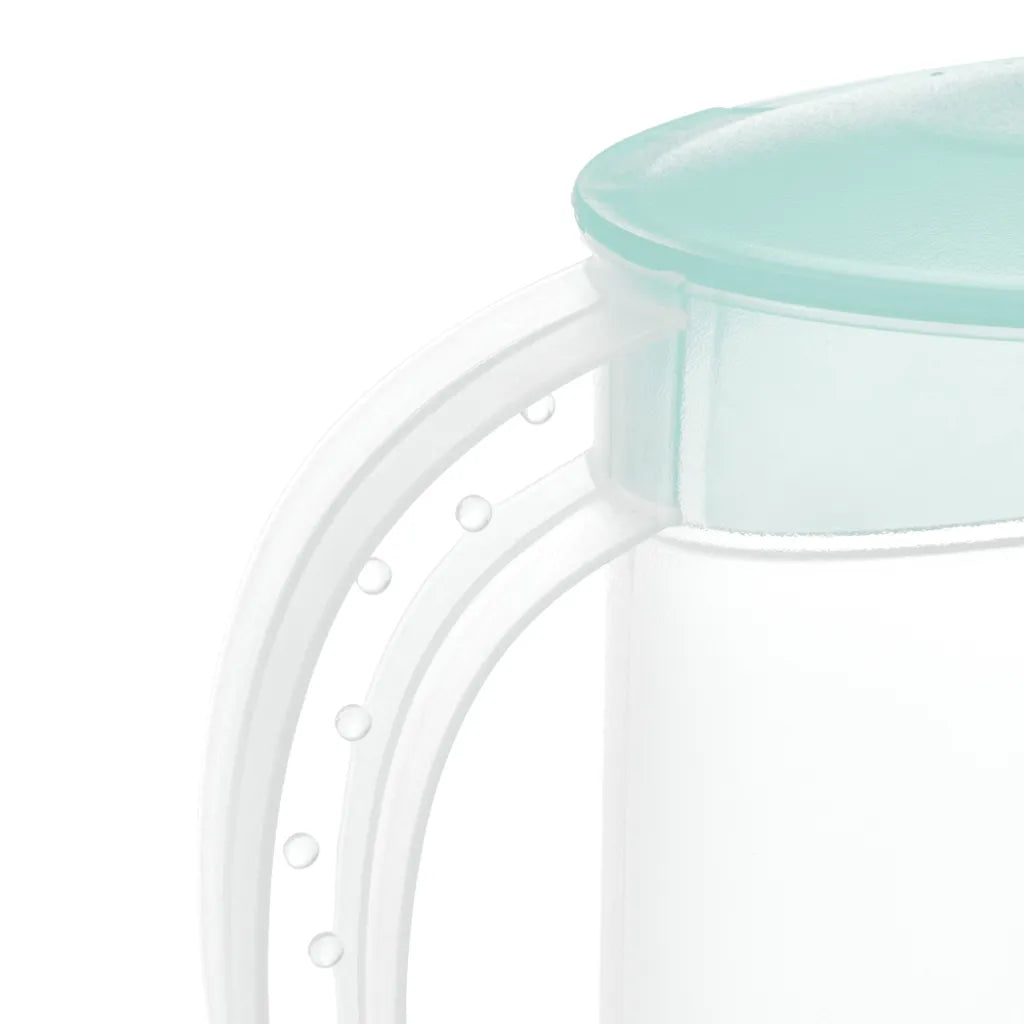  Premium Saftkanne, 2 Liter Fassungsvermögen, Mit Vielseitigem Deckel Und Integrierter Maßeinteilung Für Kalte Getränke Wie Saft, Eistee, Wasserkaraffe Aus Kunststoff