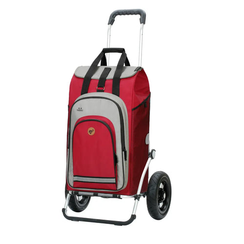  Andersen Shopper Royal Alu Klappbar Mit Luftreifen Ø 25 Cm Und 62 Liter Tasche Hydro 2.0 Rot Mit Kühlfach