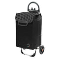  Einkaufstrolley HIMY XL Schwarz Gepunktet Mit 78l Fassung & Seitentaschen