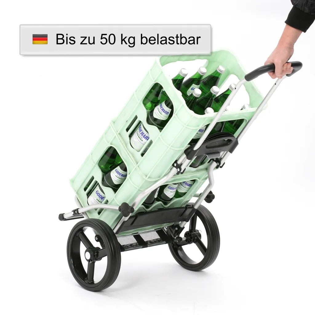  Andersen Shopper Royal Alu Klappbar Mit 3-Speichenrad Ø 25cm Und 45 Liter Tasche Malit Rot Mit Kühlfach