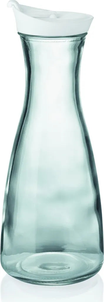  Karaffe Mit Deckel, 1,0 Ltr., Weiß, Glas : Karaffe Mit Deckel, 1,0 Ltr., Weiß, Glas Variante: Karaffe Mit Deckel, 1,0 Ltr., Weiß
