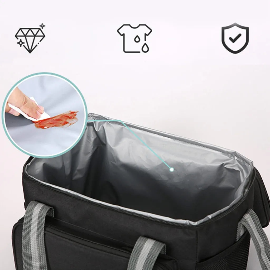  15L Kühltasche Faltbar,Picknicktasche Kühltasche,Rot, Lunch Tasche,Kühltasche Eistasche,Mini Faltbar,Minikühltaschen,Thermotasche Faltbar Klein,Isoliertasche Lunch,Kühlbox Für Picknick