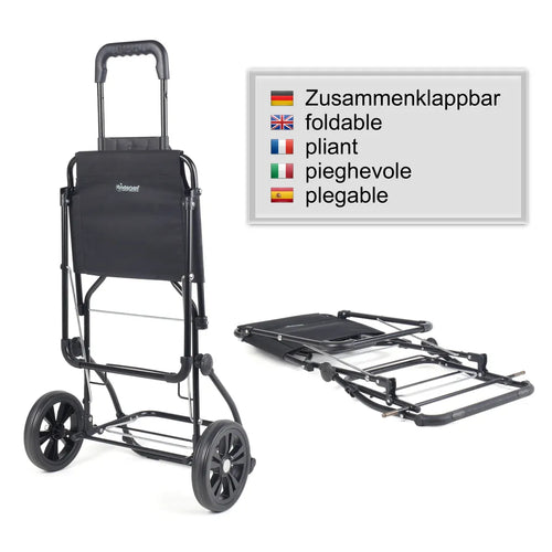  Andersen Shopper Komfort Mit Ausklappbarem Sitz Und 54 Liter Tasche Milla Schwarz