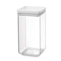  Brabantia Vorratsdose Eckig Hell Grau 1,6L Stapelbar Kunststoff