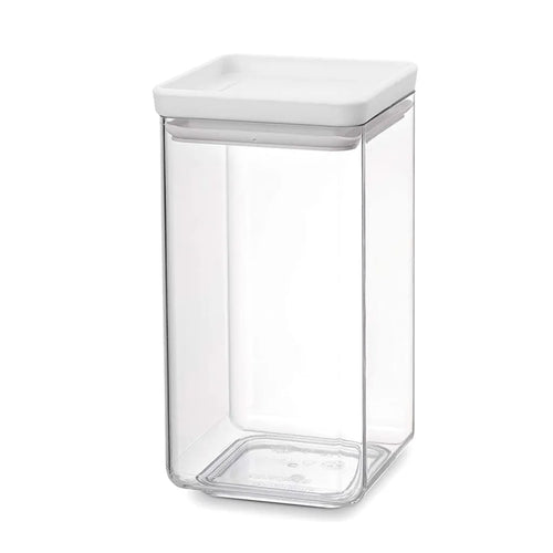  Brabantia Vorratsdose Eckig Hell Grau 1,6L Stapelbar Kunststoff