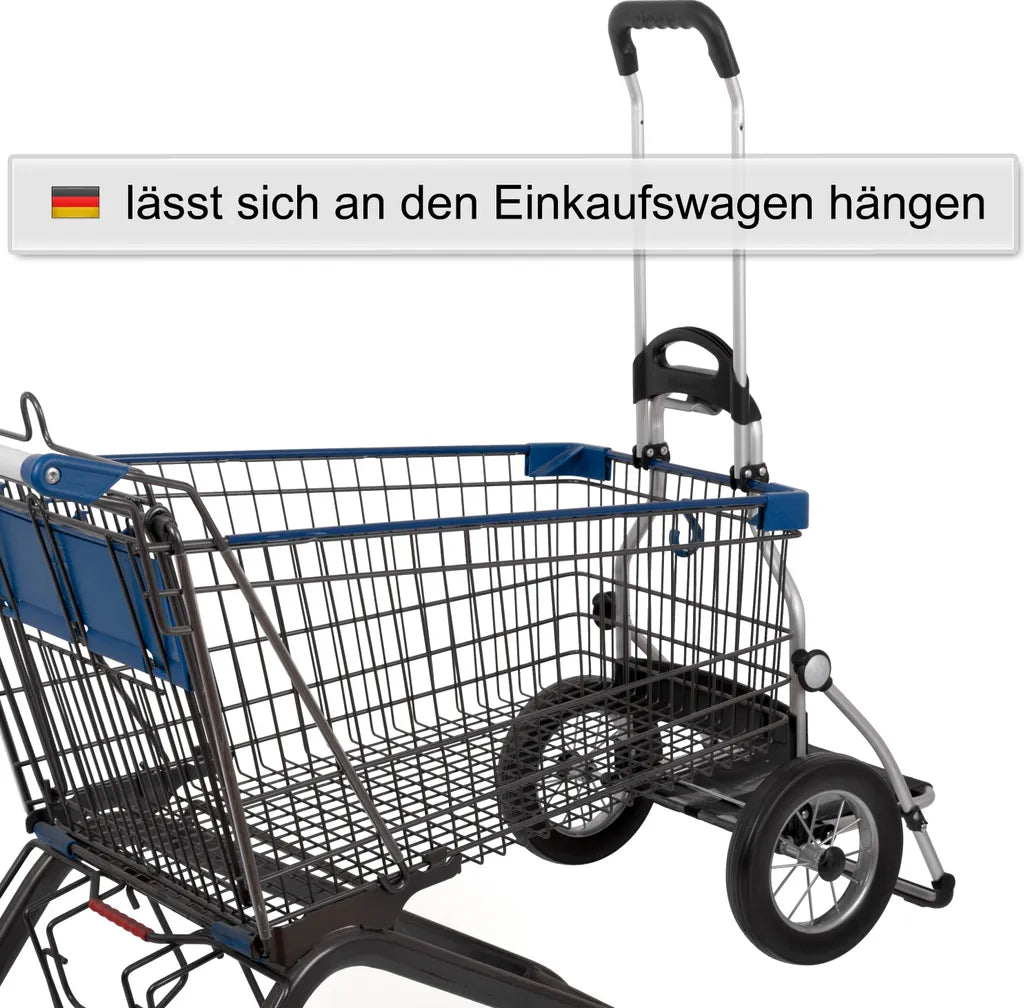  Andersen Shopper Royal Alu Klappbar Mit Metallspeichen-Rad Ø 25 Cm Und 49 Liter Tasche Senta Schwarz