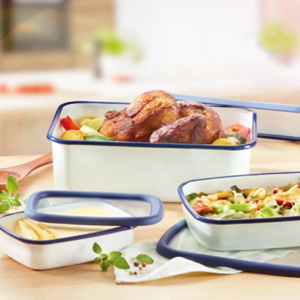  HoneyWare | Classic Line - Frischhaltedose Aus Emaille, Größe XL-hoch, 2,8 Liter
