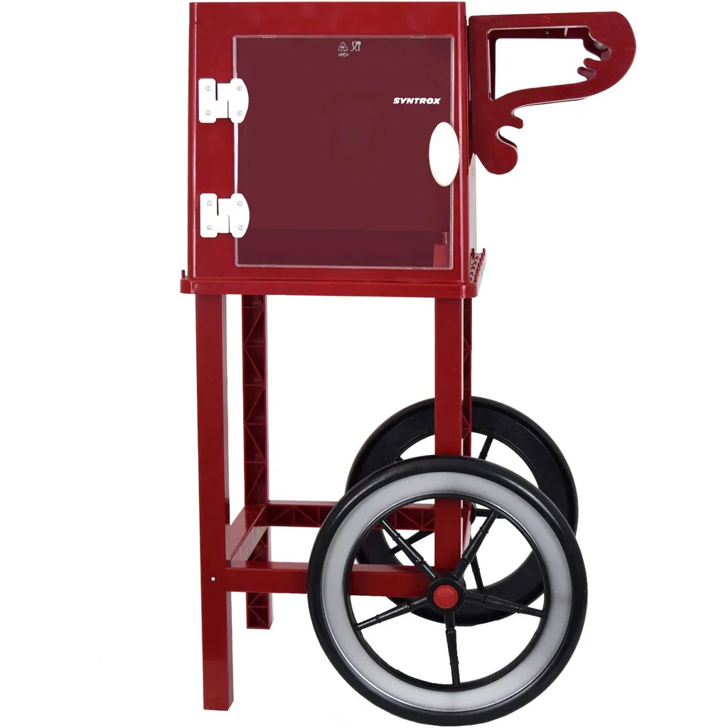  Syntrox Untergestell Popcornwagen Für Popcorn Maker Mit Zwei Reifen