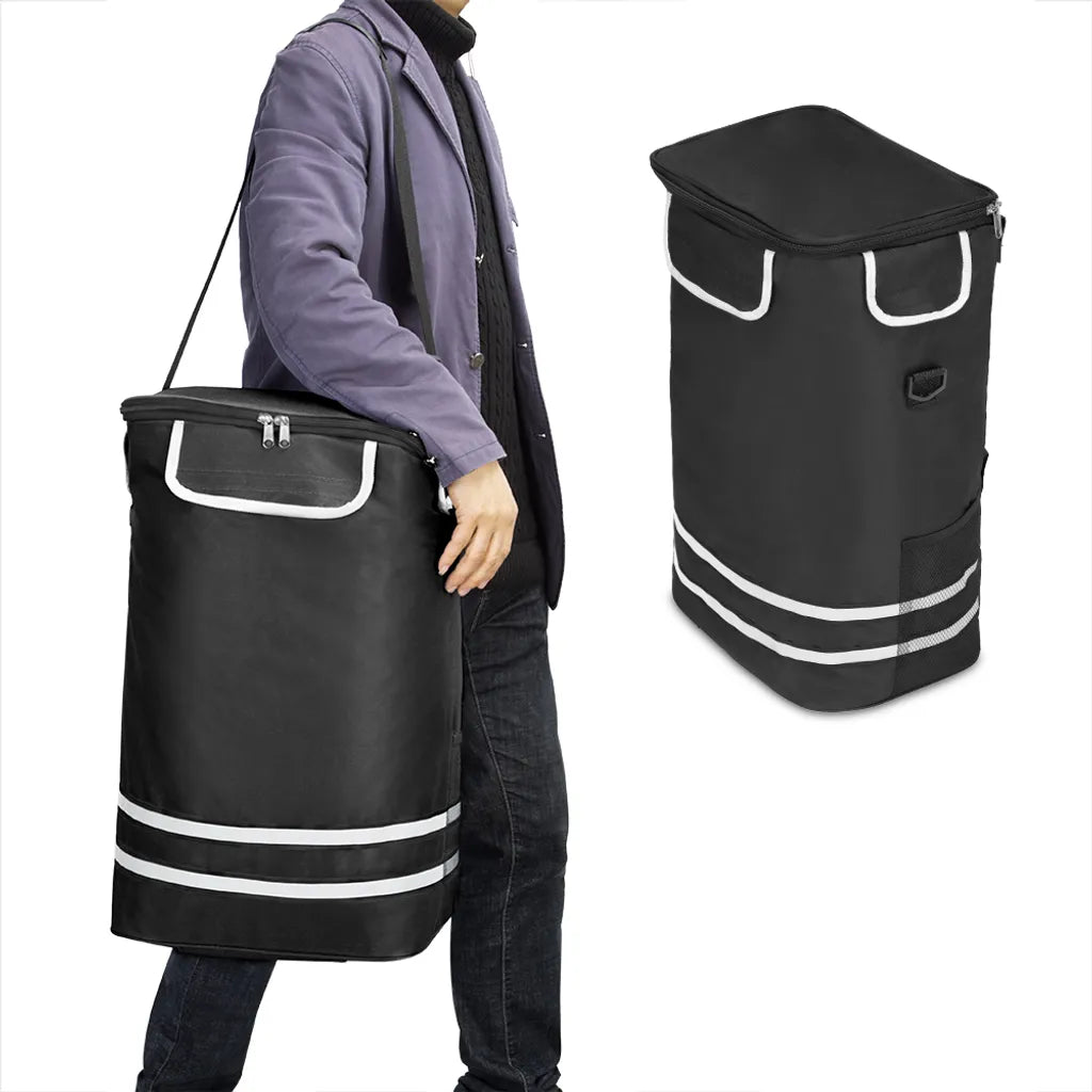  Monzana 2in1 Einkaufstrolley 56L Bis 50 Kg Klappbar Abnehmbare Tasche Handwagen Einkaufswagen Einkaufshilfe Roller, Farbe:schwarz
