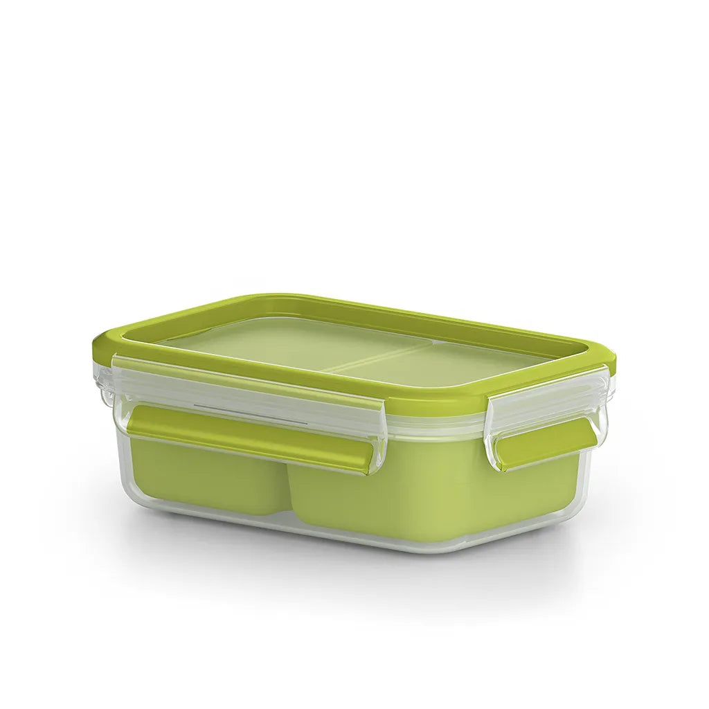  Emsa Snackbox CLIP & GO 0,55 Liter Transparent / Grün