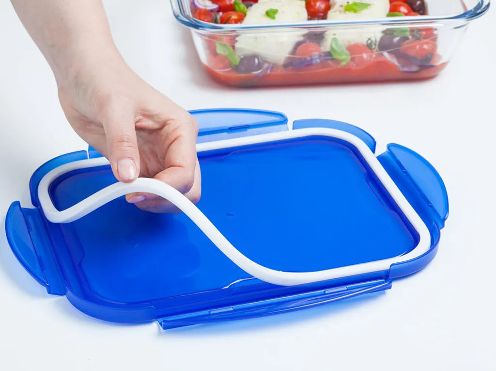  Pyrex Cook & Go Glas Square Teller Mit Deckel 0.9l