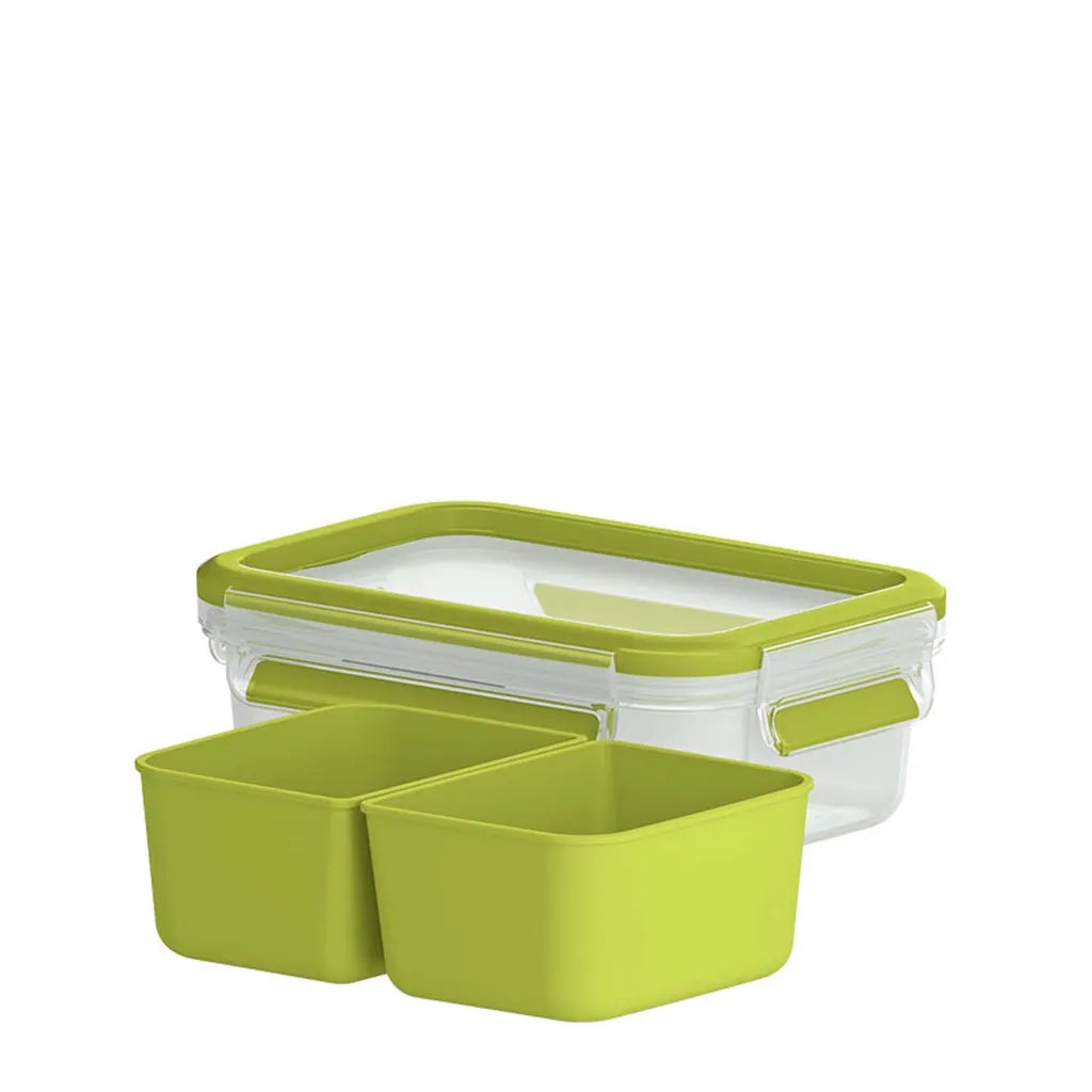  Emsa Snackbox CLIP & GO 0,55 Liter Transparent / Grün