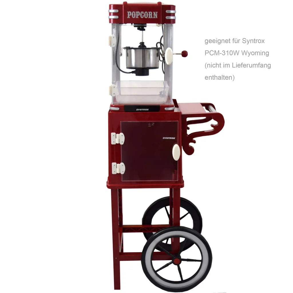  Syntrox Untergestell Popcornwagen Für Popcorn Maker Mit Zwei Reifen
