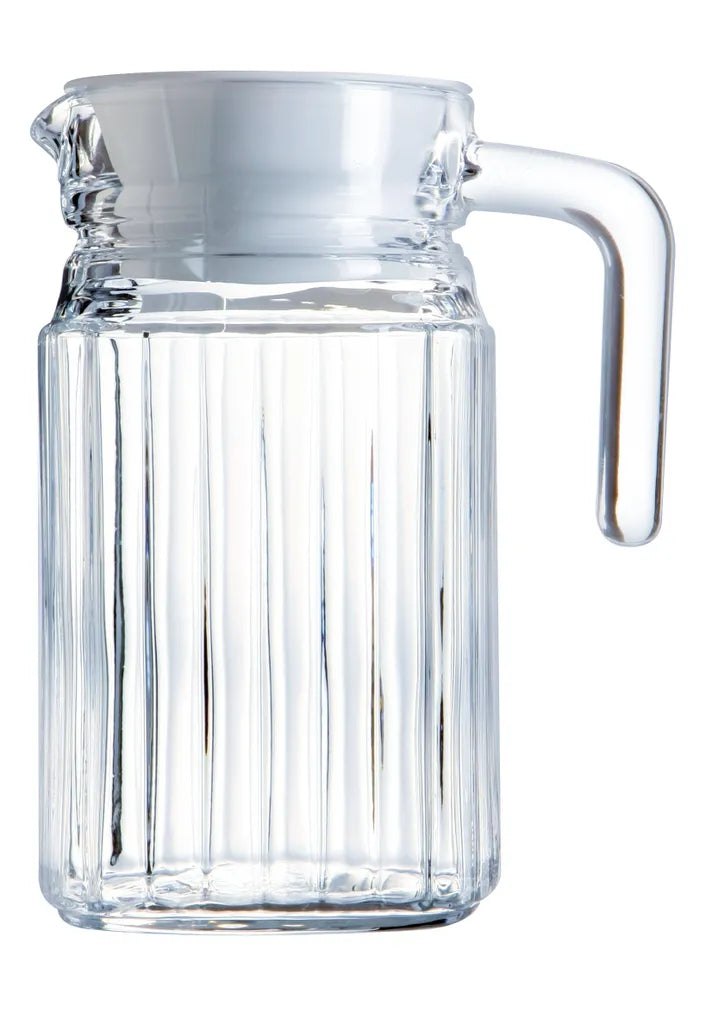  Esmeyer Arcoroc Glaskrug "Quadro" Mit Deckel 0,5 Liter