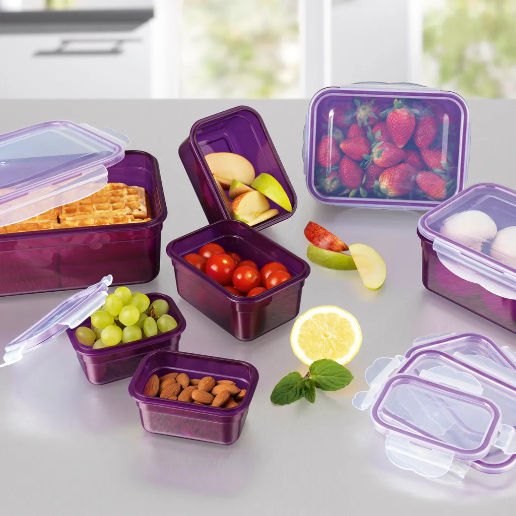  Maxxworld Frischhaltedosen Klick-it 14tl Plastik Brotdose Lunchbox Aufbewahrung Mikrowelle