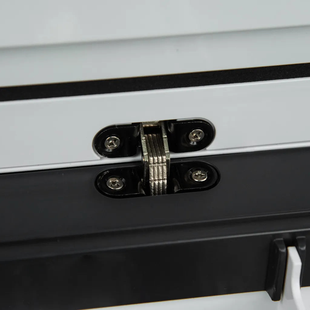  Outsunny Kühlbox Auto 30L Mit LCD-Anzeige Kompressor Autokühlschrank Elektrisch Boot Camper Reisen 12/24V DC Und 110-240V AC Weiß