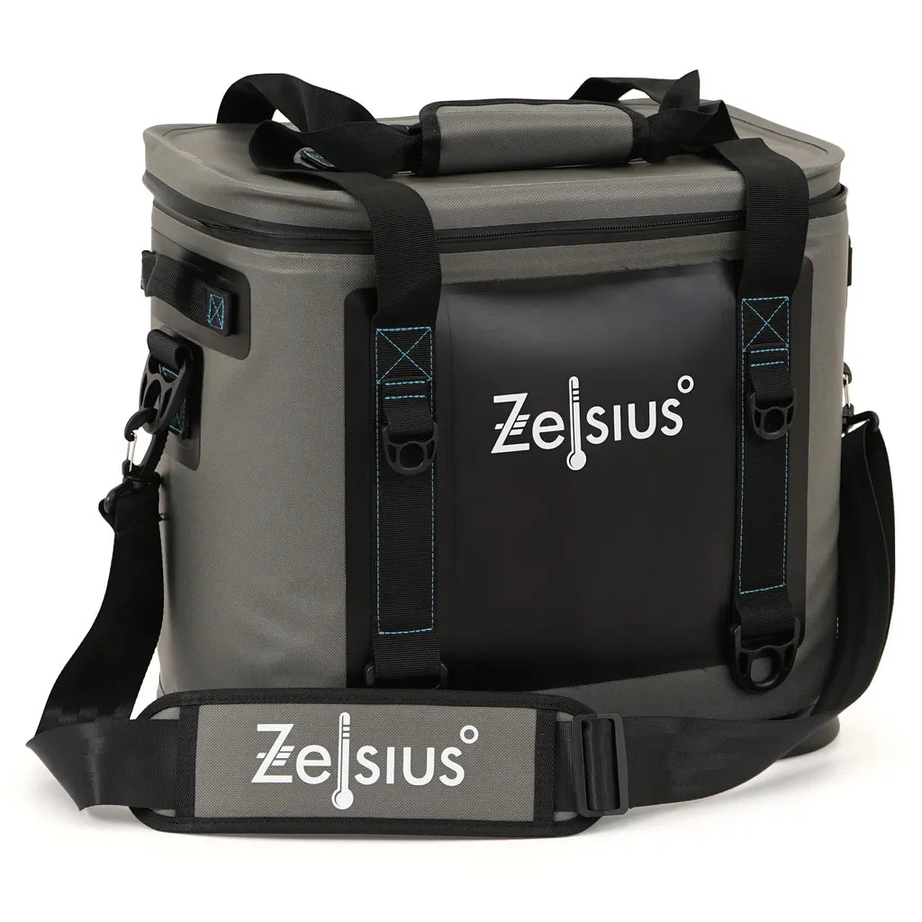  Zelsius Soft Kühltasche Grau 20 Liter | Leicht Und Wasserdicht