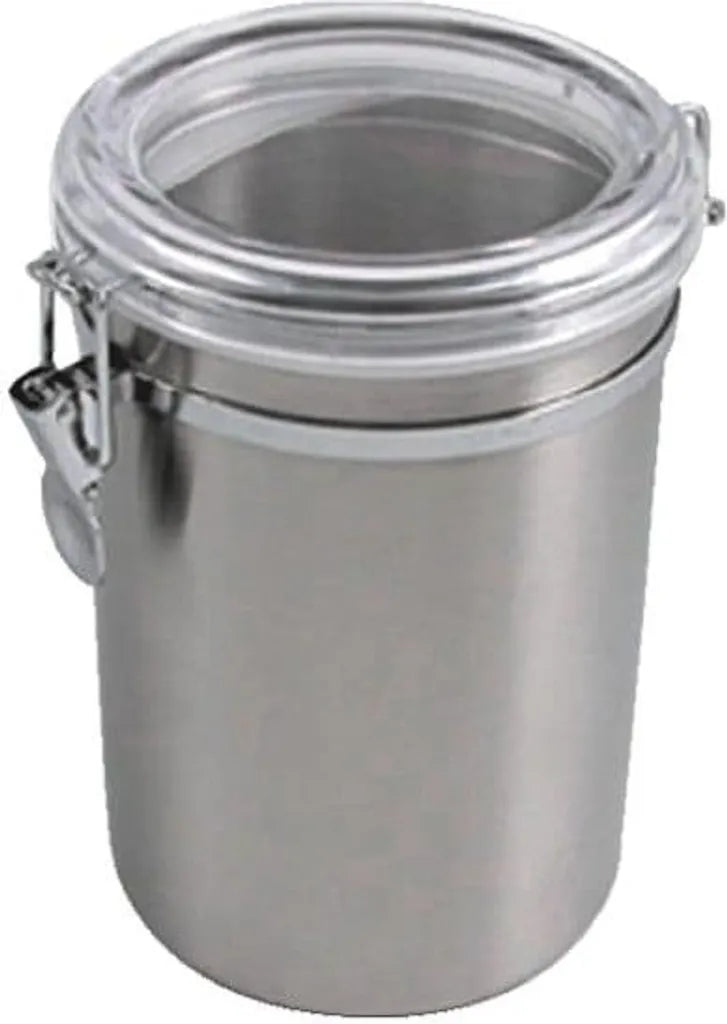  Metaltex Vorratsdose Mit Acryldeckel, 2,0 Liter, Silber