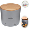  LS-LebenStil Natur Design Holz Kartoffeltopf 23x20cm Mad E In Germany Grau Silber
