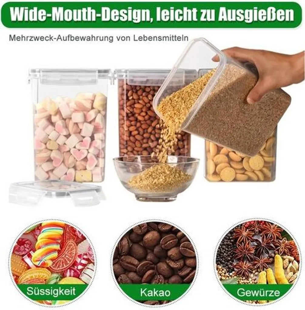  24er-set Vorratsdosen Set, Aufbewahrungsbox Mit Deckel, Schüttdose & Frischhaltedosen Küche Groß Vorratsdosen Luftdicht